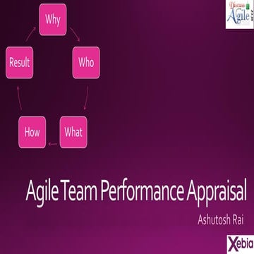 Agile Team Performance Appraisal