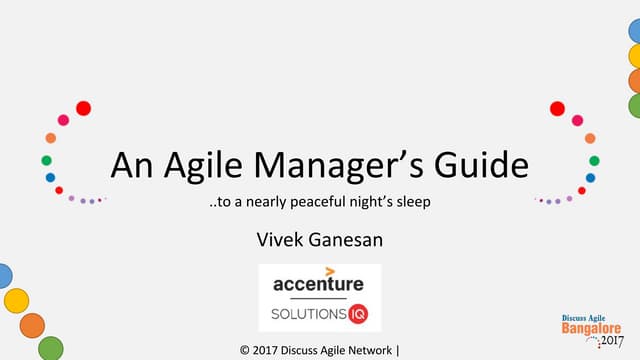 An Agile Manager's Guide to a Nearly Peaceful Night's Sleep - Version 2