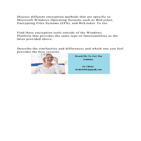 Discuss different encryption methods that are specific to Microsoft .docx