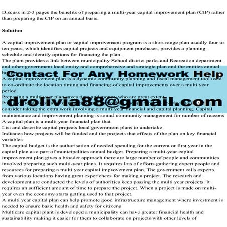 How to Plan & Fund Capital Improvements Projects | PDF