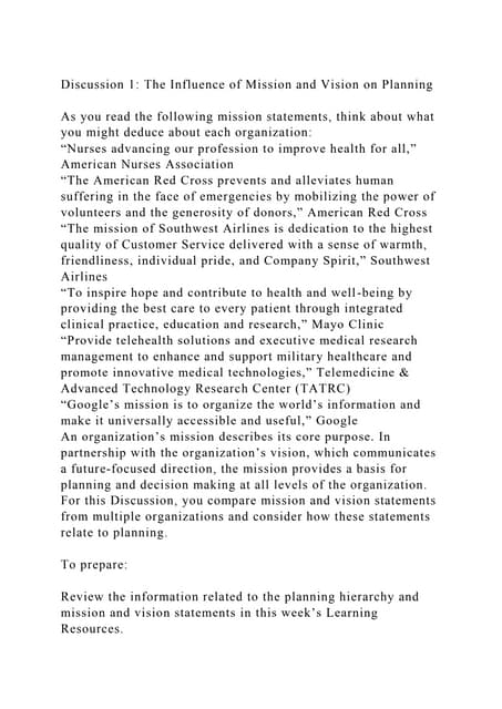 Walden SON Mission and Vision Statement.docx | Education