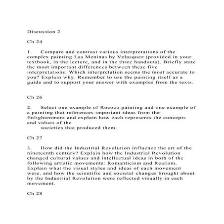 Discussion 2Ch 241.Compare and contrast various interpret.docx