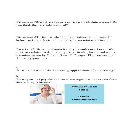 Discussion #2What are the privacy issues with data mining Do y.docx