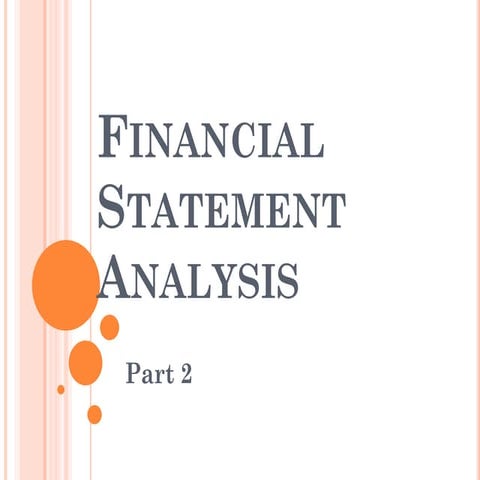 Vertical Analysis for the Financial Statement | PPTX