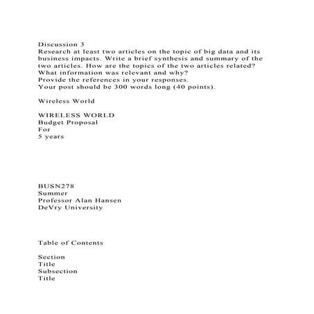 Discussion 3Research at least two articles on the topic of big d.docx