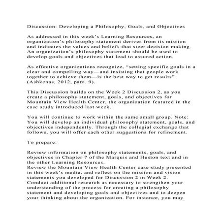 Objective, mission, philosophy | PPTX