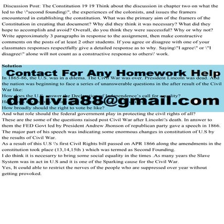 Discussion Post The Constitution 19 19 Think about the discussion in.pdf