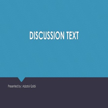 Discussion text
