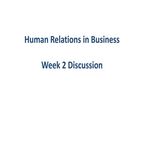 Discussion week 2 | PDF
