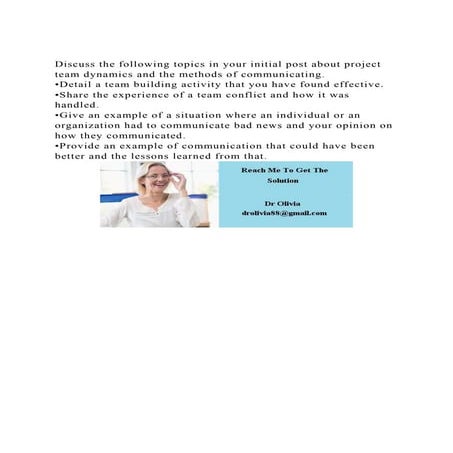 Discuss the following topics in your initial post about project te.docx