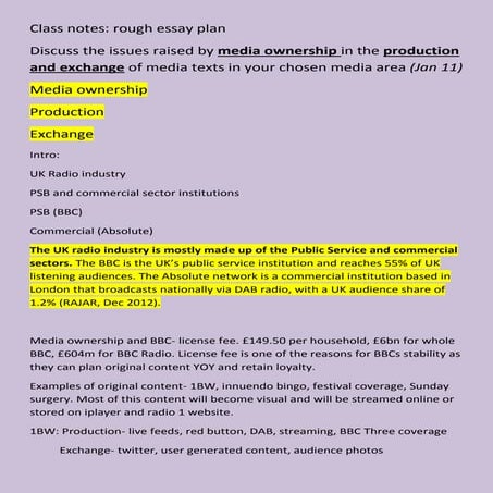 Discuss the issues raised by media ownership in the production and exchange o...