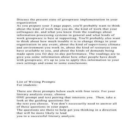 Discuss the present state of groupware implementation in your orga.docx