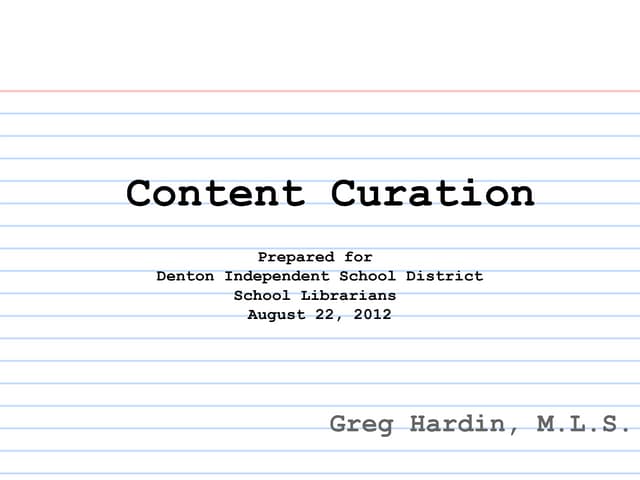 DISD Content Curation