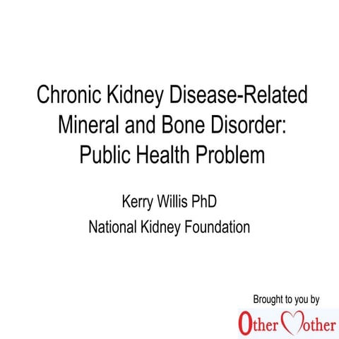 Disease related mineral and bone disorder