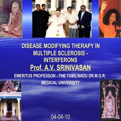Disease Modifying Therapy In Multiple Sclerosis Interferons Ppt