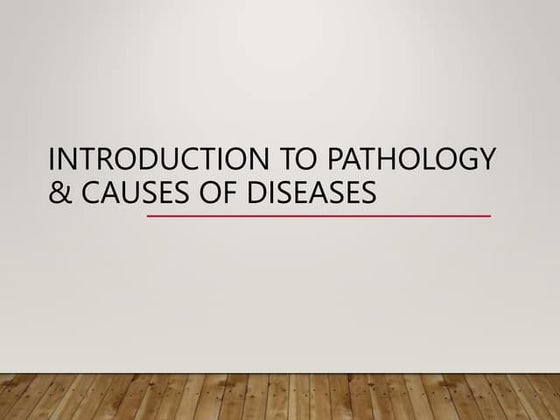 Introduction to pathophysiology | PPTX