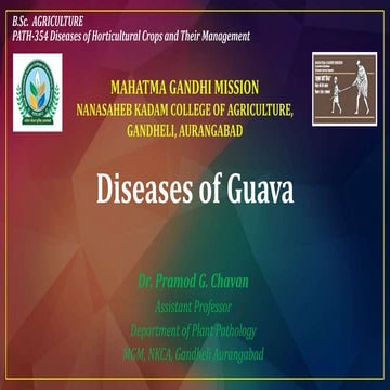 Diseases of guavaa