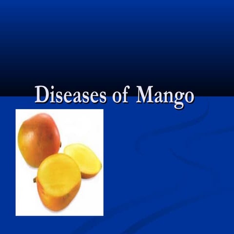 Diseases of mango