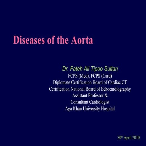 Diseases of the aorta