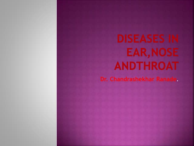 Diseases of the ear, nose and throat   a work book