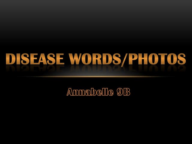 Disease Vocab