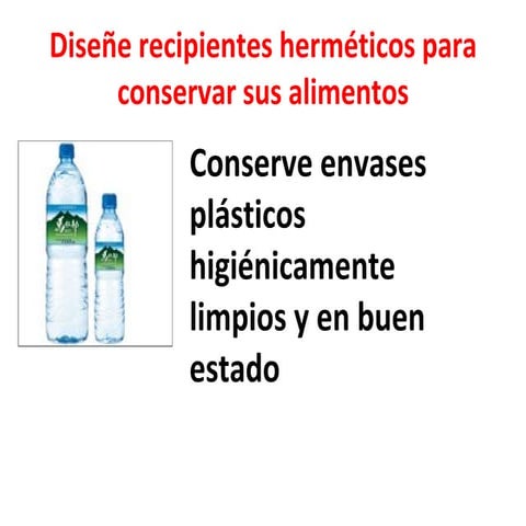 Diseñe recipientes hermticos para conservar sus alimentos