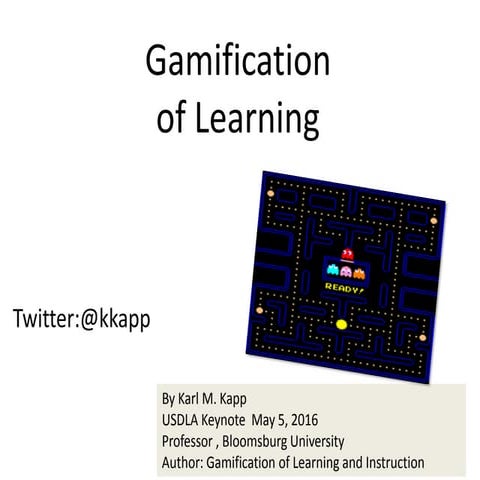 The Case of the Disengaged Distant Learner. (Gamification)