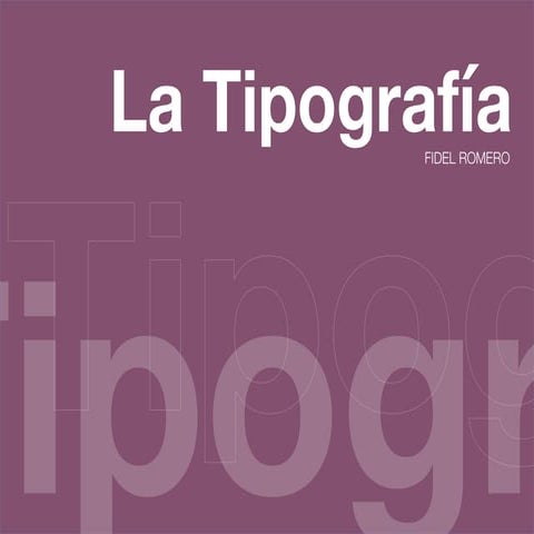 Diseño editorial: Tipografia