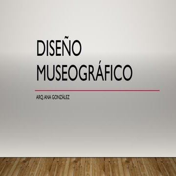 Diseño museográfico