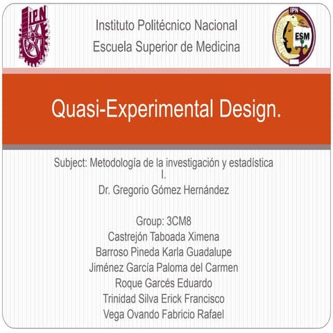 Diseño cuasi-experimental