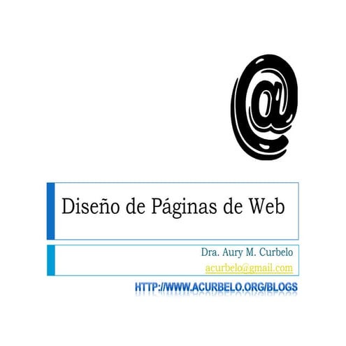 Diseño de páginas Web 