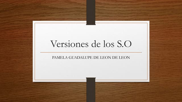 Sistemas Operativos
