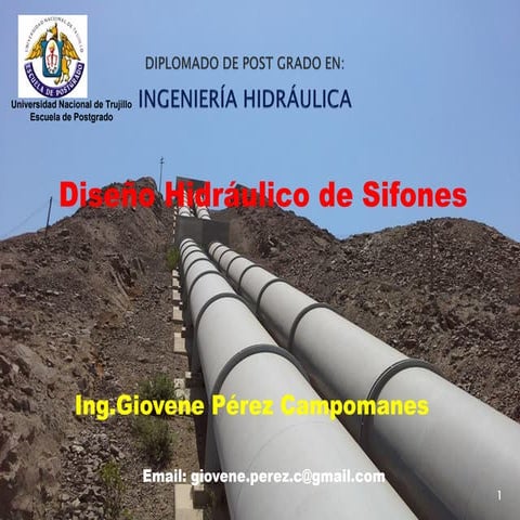 Diseño hidraulico de sifones