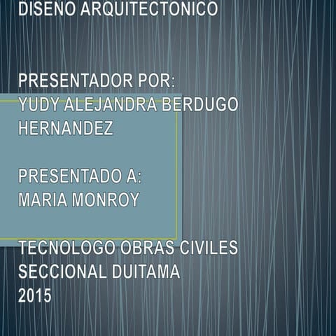 Diseño arquitectonico