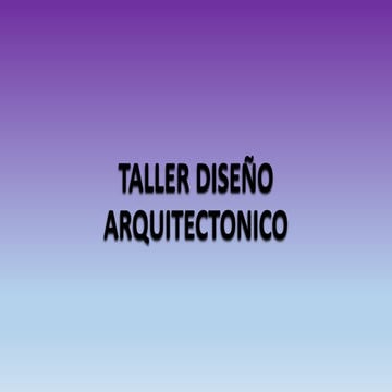 Diseño arquitectonico 
