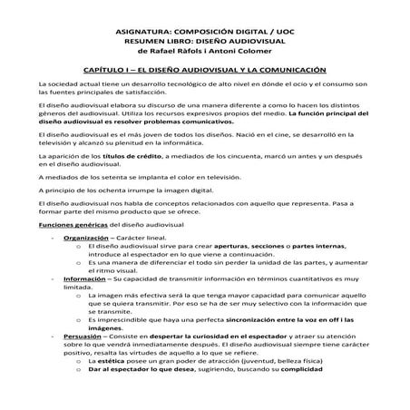 Diseño audiovisual resum