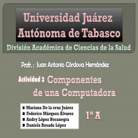 Componentes de la Computadora