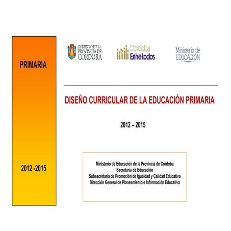 Diseño curricular primario 2012__2015