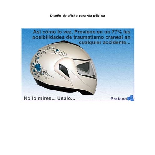 Diseño de afiche para vía pública