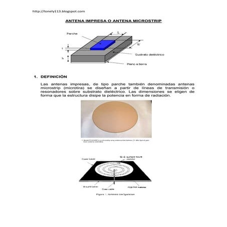 Diseño de antena microstrip