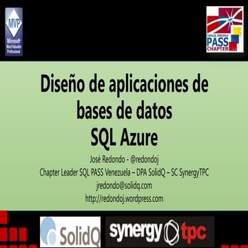 Diseño de aplicaciones de bases de datos SQL Azure