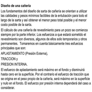 Diseño de cañería