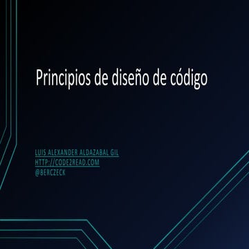 Principios de diseño de código orientado a objetos SOLID