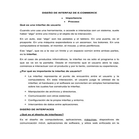 Diseño de interfaz importancia y proceso