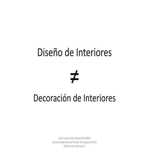 Diseño de interiores | PPTX
