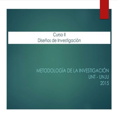 Diseño de investigación