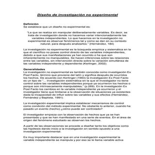 Diseño de investigacion no experime...
