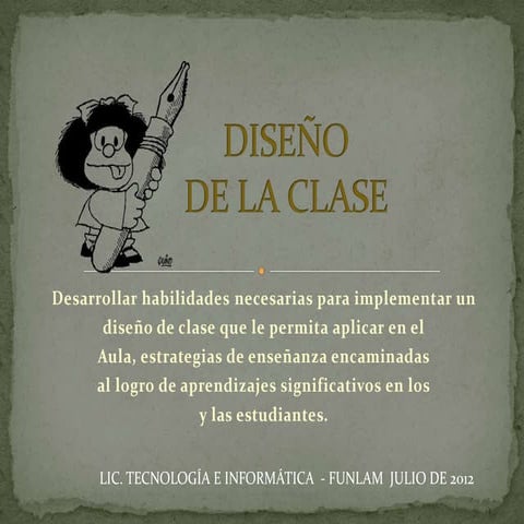 Diseño de la clase