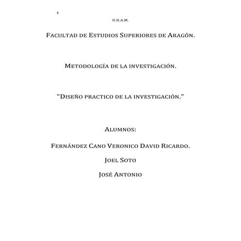 Diseño de la investigacion