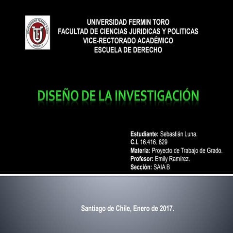 Diseño de la investigacion